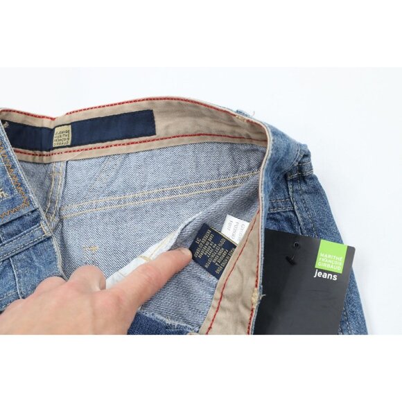 Deadstock Vtg 90s Marithe Francois Girbaud Mens 31 Baggy Denim Jean Shorts Jorts - Picture 6 of 10